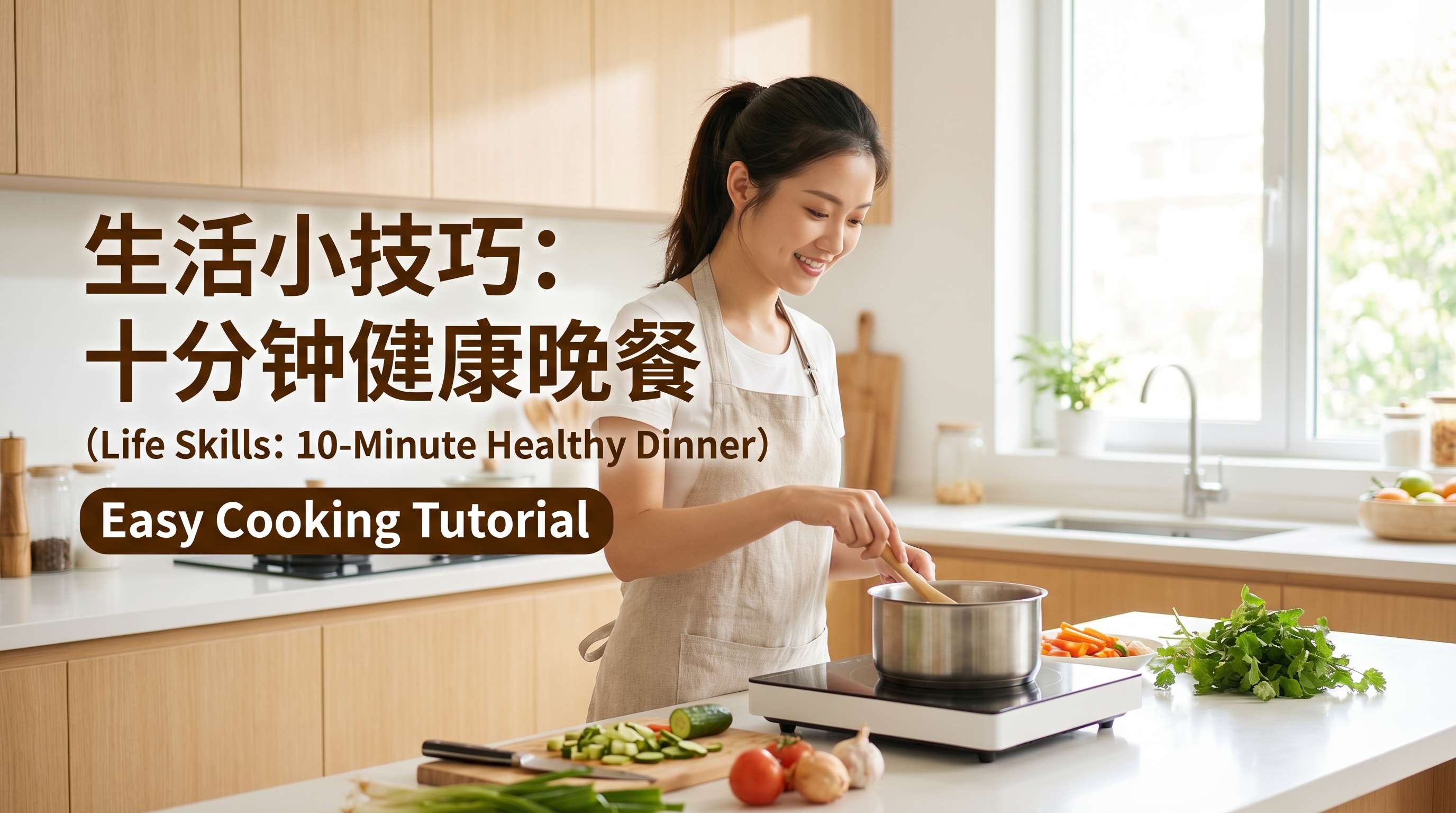 菠萝视频生活技能视频教程：十分钟健康晚餐烹饪教学，hee2m2.cn