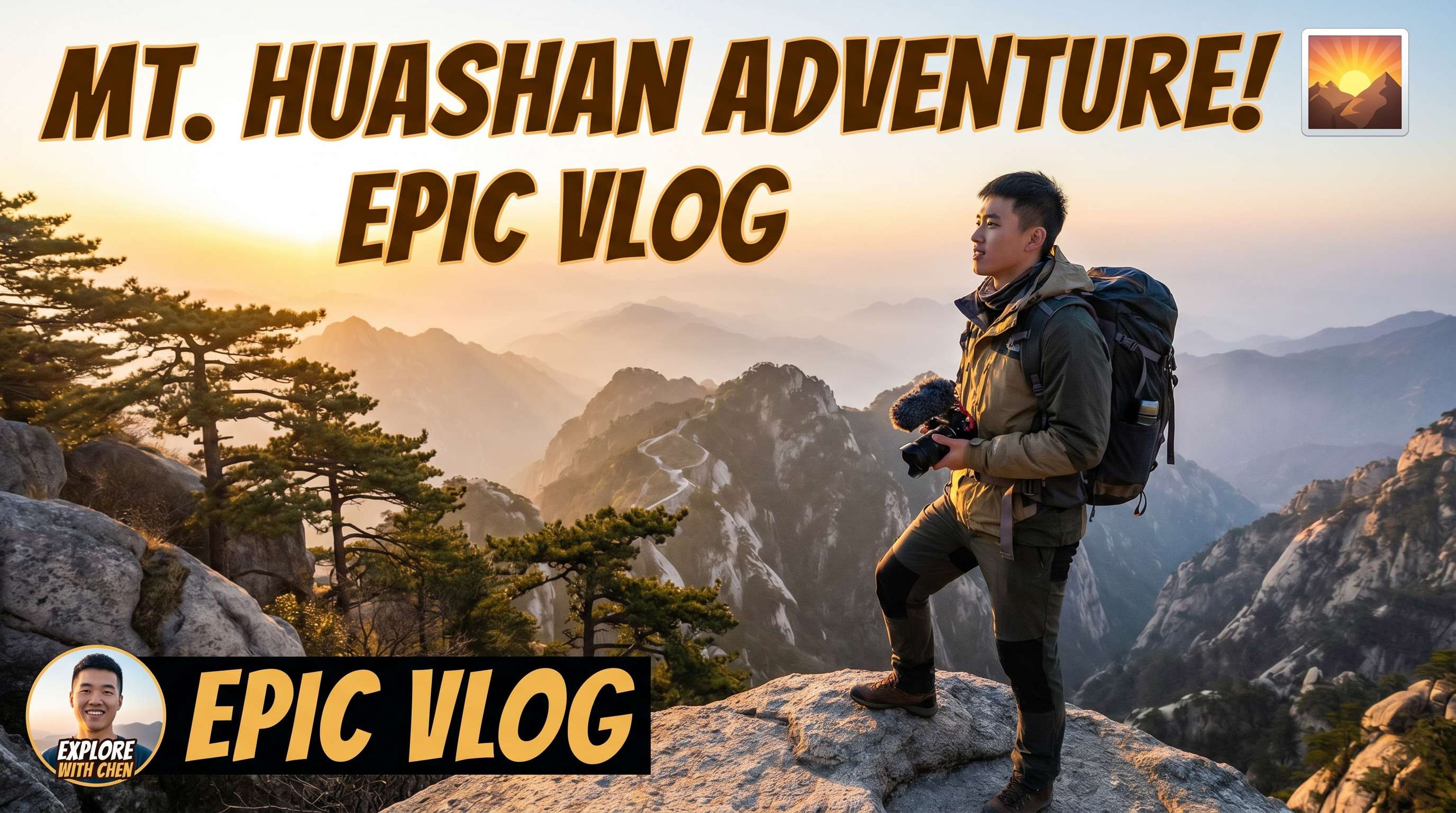 菠萝视频旅行Vlog：华山探险生活视频分享，hee2m2.cn